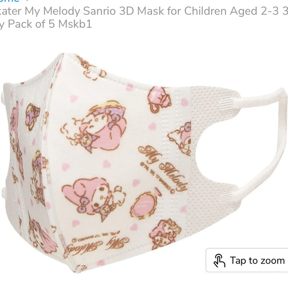 Sanrio My Melody 5 pack Face masks - Picture 4 of 4